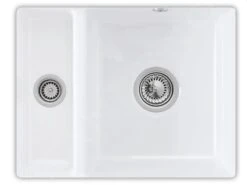 Villeroy & Boch Subway - Keramikspüle 545x440mm Mit Ablaufgarnitur, CeramicPlus, Alpinweiß 675801R1