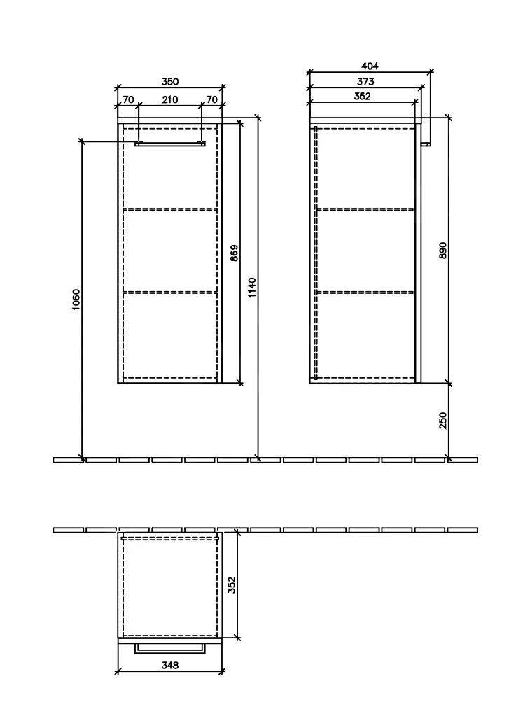 Villeroy & Boch Avento - Seitenschrank, 350x890x373 Mm, 1 Tür, Arizona Oak A89500VH 4 Villeroy & Boch Avento - Seitenschrank, 350x890x373 Mm, 1 Tür, Arizona Oak A89500VH – Bild 2