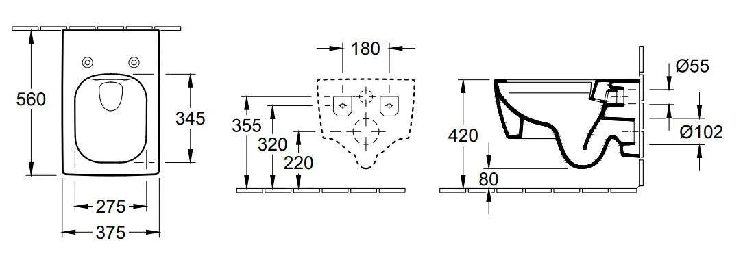 Villeroy & Boch Memento 2.0 - Wand WC, Abgang Waagerecht, DirectFlush, CeramicPlus, Stone White 4633R0RW 4 Villeroy & Boch Memento 2.0 - Wand WC, Abgang Waagerecht, DirectFlush, CeramicPlus, Stone White 4633R0RW – Bild 2