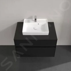 Villeroy & Boch Collaro - Waschtischunterschrank, 800x548x500 Mm, 2 Auszüge, Schwarz Matt C08000PD -Villeroy & Boch 0e16efd9557aa4ebdd582065