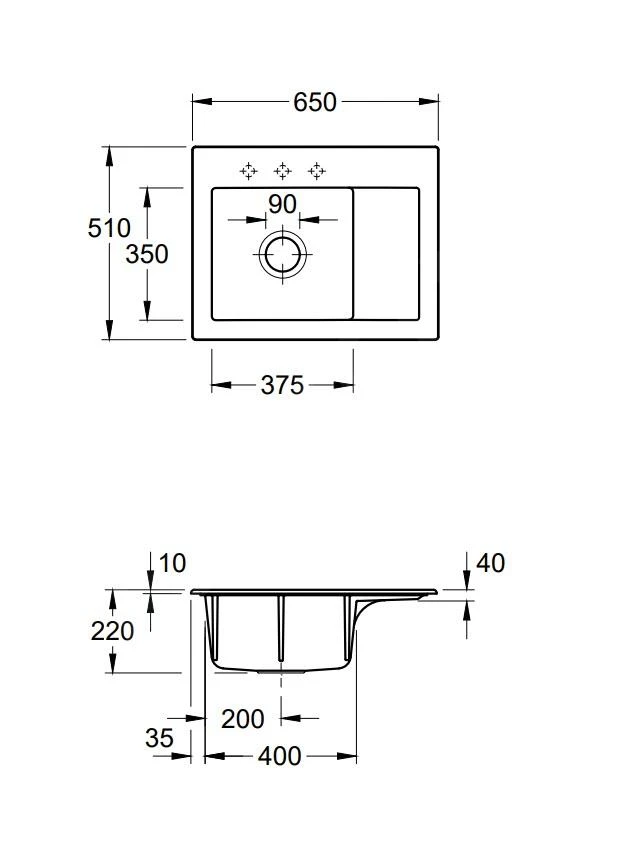 Villeroy & Boch Subway 45 - Keramikspüle, 65x51 Cm, Mit Exzenterbedienung, CeramicPlus, Ebony 331202S5 4 Villeroy & Boch Subway 45 - Keramikspüle, 65x51 Cm, Mit Exzenterbedienung, CeramicPlus, Ebony 331202S5 – Bild 2