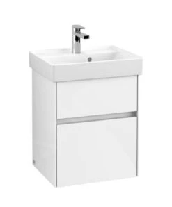 Villeroy & Boch Collaro - Waschtischunterschrank, 460x546x374 Mm, 2 Auszüge, Glossy White C00600DH