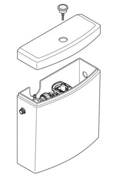 Villeroy & Boch O.novo - Spülkasten Für Kombination, Hinten/seiten Zulauf, Alpinweiß 5788S101 -Villeroy & Boch 185bd4b03bbc77c6ad13b2b9 4