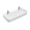 Villeroy & Boch Finion - Doppelwaschbecken Bez, Ohne Überlauf, 470 Mm, Hahnlöchern, CeramicPlus, Alpinweiß 4168A1R1 1 Villeroy & Boch Finion - Doppelwaschbecken Bez, Ohne Überlauf, 470 Mm, Hahnlöchern, CeramicPlus, Alpinweiß 4168A1R1 -Villeroy & Boch 19ea0bed1fc43c02fe7f9e22
