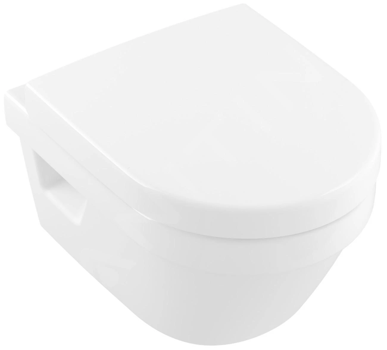 Villeroy & Boch Architectura - Wand WC Compact, Abgang Waagerecht, DirectFlush, AntiBac, CeramicPlus, Alpinweiß 4687R0T2 3 Villeroy & Boch Architectura - Wand WC Compact, Abgang Waagerecht, DirectFlush, AntiBac, CeramicPlus, Alpinweiß 4687R0T2