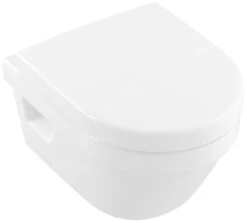 Villeroy & Boch Architectura - Wand WC Compact, Mit Sitz SoftClosing, DirectFlush, CeramicPlus, Alpinweiß 4687HRR1