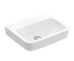 Villeroy & Boch O.novo - Handwaschbecken 500x370 Mm, Ohne Überlauf, 1 Hahnloch, CeramicPlus, Alpinweiß 434453R1