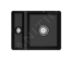 Villeroy & Boch Subway 60 - Keramikspüle, 55x44 Cm, CeramicPlus, Ebony 675801S5