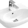 Villeroy & Boch O.novo - Waschbecken Compact, 550x370 Mm, Mit Überlauf, Mit Hahnloch, CeramicPlus, Alpinweiß 516655R1 -Villeroy & Boch 256cf277554f9ba173a0c68d
