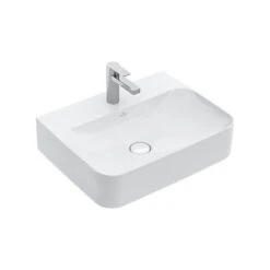 Villeroy & Boch Finion - Waschbecken Ohne Überlauf, 600x470 Mm, Mit CeramicPlus, Alpinweiß 416861R1