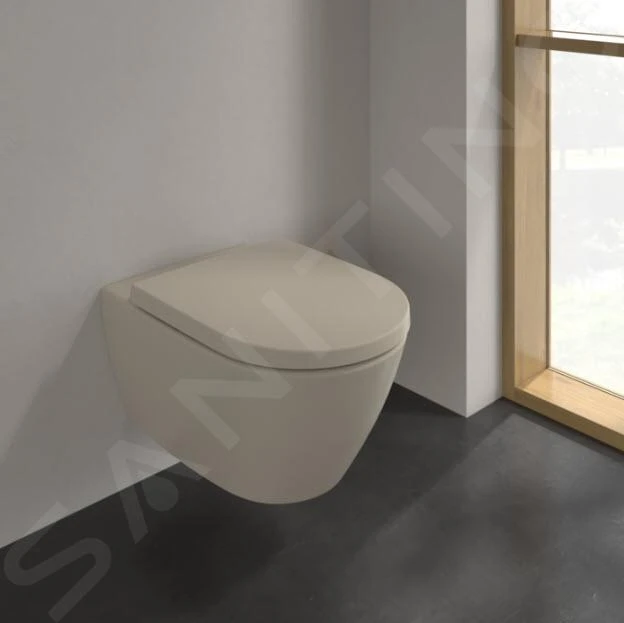 Villeroy & Boch Subway 2.0 - Wand-WC, DirectFlush, CeramicPlus, Almond 5614R0AM 6 Villeroy & Boch Subway 2.0 - Wand-WC, DirectFlush, CeramicPlus, Almond 5614R0AM – Bild 4