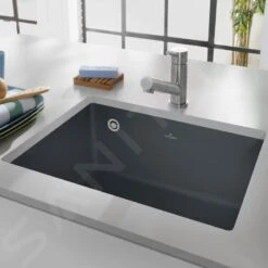 Villeroy & Boch Subway - Keramikspüle 545x440mm Mit Ablaufgarnitur, CeramicPlus, Ebony 331001S5 -Villeroy & Boch 2c3d84287a6ba1b203529284