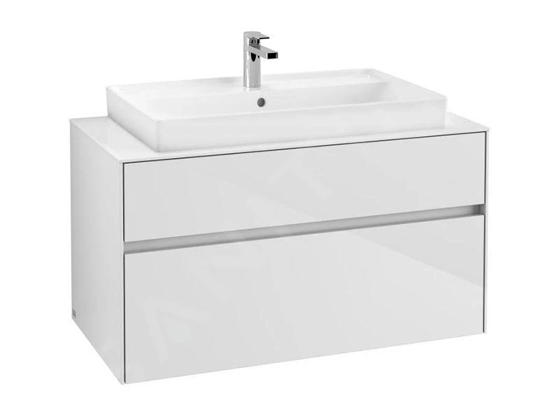 Villeroy & Boch Collaro - Waschtischunterschrank, 1000x548x500 Mm, 2 Auszüge, Glossy White C02000DH 3 Villeroy & Boch Collaro - Waschtischunterschrank, 1000x548x500 Mm, 2 Auszüge, Glossy White C02000DH