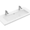 Villeroy & Boch Venticello - Möbelwaschtisch 1200x500 Mm, Mit Überlauf, 2 Hahnlöchern, CeramicPlus, Alpinweiß 4104CKR1 -Villeroy & Boch 360d681427f1810eaf4a6b6c 1