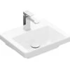 Villeroy & Boch Subway 3.0 - Möbelhandwaschbecken 450x370 Mm, Ohne Überlauf, Mit Hahnloch, CeramicPlus, Stone White 4370FLRW -Villeroy & Boch 3804af9acdb7c0cca46ae74e