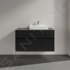 Villeroy & Boch Collaro - Waschtischunterschrank, 1000x548x500 Mm, 2 Auszüge, Schwarz Matt C01500PD -Villeroy & Boch 3b35f0f574245a4d2a87acfb