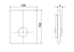 Villeroy & Boch ViConnect - Urinal-Betätigungsplatte, Pneumatisch U 100 - Weiß 92194468 -Villeroy & Boch 3bb9a50d438fa7e54417da5d