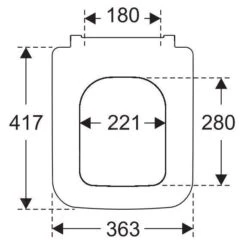 Villeroy & Boch Finion - WC Sitz Compact, SoftClosing, QuickRelease, Stone White 9M88S1RW -Villeroy & Boch 3d6deb2a70ff604364d1867f