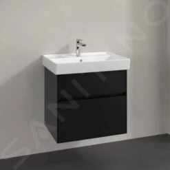 Villeroy & Boch Collaro - Waschtischunterschrank, 604x546x444 Mm, 2 Auszüge, Schwarz Matt C00900PD -Villeroy & Boch 43428e3ffeb07e060e5db618