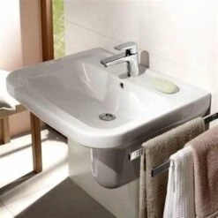 Villeroy & Boch Architectura - Möbelwaschtisch 650x420 Mm, Ohne Überlauf, Mit Hahnloch, CeramicPlus, Alpinweiß 4188KG01 -Villeroy & Boch 472a5e8f857844d135c220ab