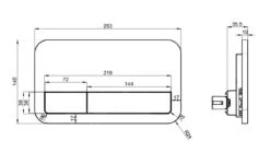 Villeroy & Boch ViConnect - Betätigungsplatte E200, Chrom 92249061 -Villeroy & Boch 4c99577b4b07ac3875aa6fa3 1