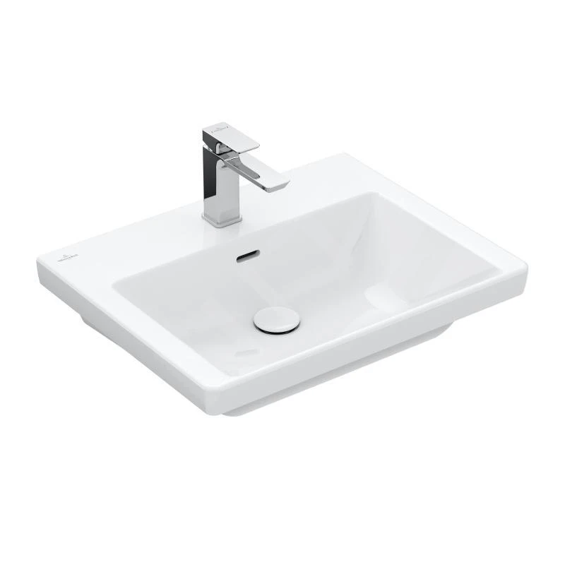 Villeroy & Boch Subway 3.0 - Waschbecken 600x470 Mm, Mit Überlauf, Mit Hahnloch, CeramicPlus, Alpinweiß 4A7060R1 3 Villeroy & Boch Subway 3.0 - Waschbecken 600x470 Mm, Mit Überlauf, Mit Hahnloch, CeramicPlus, Alpinweiß 4A7060R1