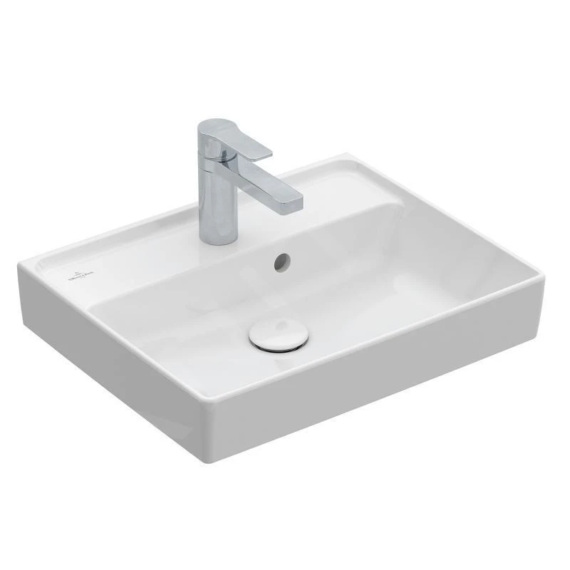 Villeroy & Boch Collaro - Möbelhandwaschbecken, 400x260 Mm, Ohne Überlauf, 1 Hahnloch CeramicPlus, Stone White 43345GRW 3 Villeroy & Boch Collaro - Möbelhandwaschbecken, 400x260 Mm, Ohne Überlauf, 1 Hahnloch CeramicPlus, Stone White 43345GRW