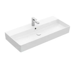 Villeroy & Boch Memento 2.0 - Waschbecken, 1000x470 Mm, Mit Überlauf, Mit Hahnloch, Alpinweiß 4A22A501