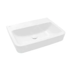 Villeroy & Boch O.novo - Waschbecken 600x460 Mm, Ohne Überlauf, Ohne Hahnloch, CeramicPlus, Alpinweiß 4A4163R1