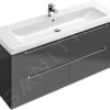 Villeroy & Boch Subway 2.0 - Waschtischunterschrank, 1287x420x449 Mm, 4 Auszüge, Glossy Grey A69800FP -Villeroy & Boch 5c7bd2fae760faf690ed9021