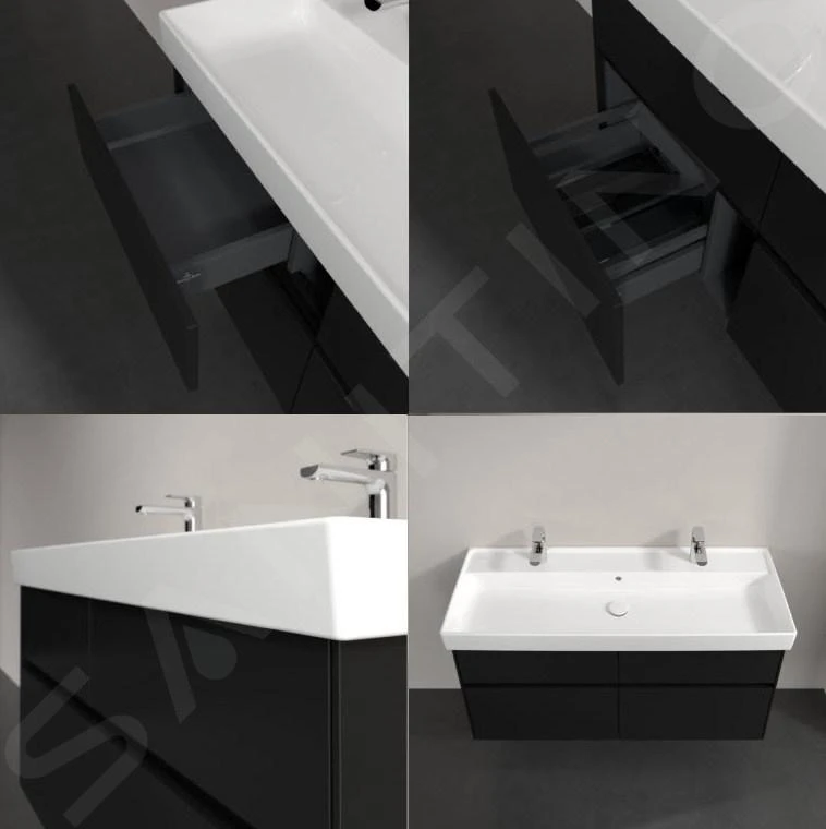 Villeroy & Boch Collaro - Waschtischunterschrank, 1154x546x444 Mm, 4 Auszüge, Schwarz Matt C01200PD 5 Villeroy & Boch Collaro - Waschtischunterschrank, 1154x546x444 Mm, 4 Auszüge, Schwarz Matt C01200PD – Bild 3