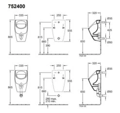 Villeroy & Boch O.novo - Absaug-Urinal, 335 X 560 X 320 Mm - Alpinweiß 75240001 8 Villeroy & Boch O.novo - Absaug-Urinal, 335 X 560 X 320 Mm - Alpinweiß 75240001 -Villeroy & Boch 6f88485c0acc34b2aa09d33f