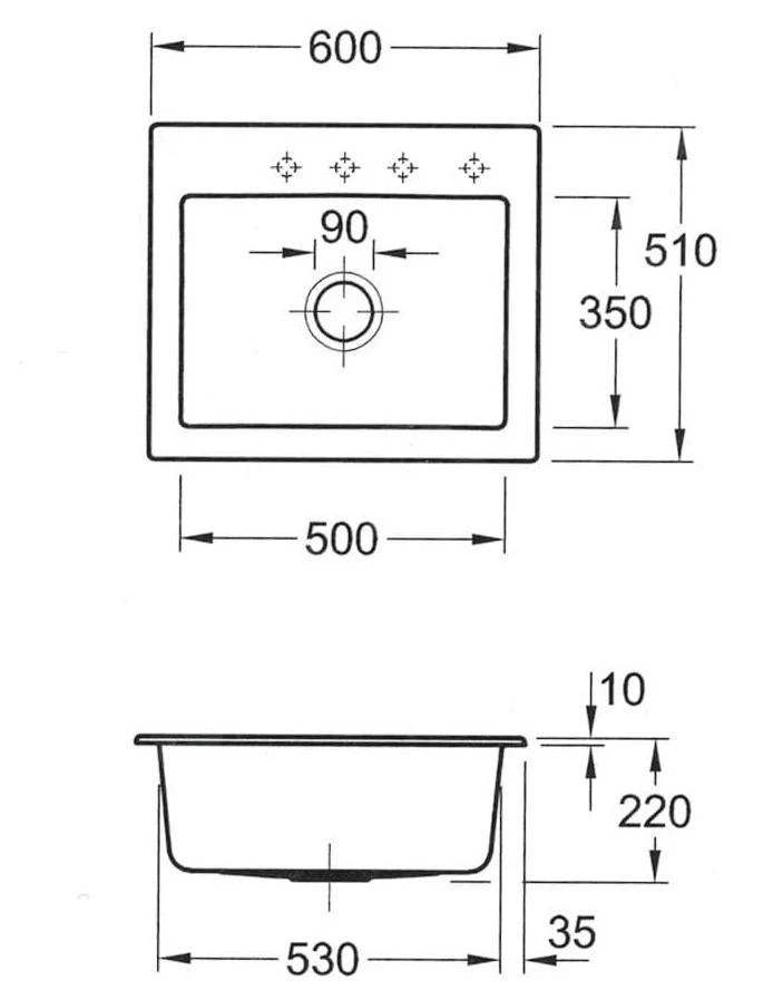 Villeroy & Boch Subway 60 - Keramikspüle, 60x51 Cm, CeramicPlus, Graphit 330901i4 4 Villeroy & Boch Subway 60 - Keramikspüle, 60x51 Cm, CeramicPlus, Graphit 330901i4 – Bild 2