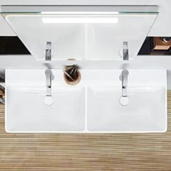 Villeroy & Boch Avento - Schrank-Doppelwaschbecken 1200x470 Mm, Mit Überlauf, 2 Hahnlöcher, Alpinweiß 4A23CKR1 -Villeroy & Boch 778e11ef836be3da88f4caee 1