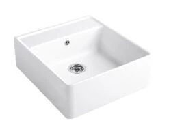 Villeroy & Boch Spültische - Keramikspüle 630x595mm Mit Ablaufgarnitur, CeramicPlus, Alpinweiß 632061R1