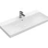 Villeroy & Boch Avento - Möbelwaschtisch, 1000x470 Mm, Mit Überlauf, Mit Hahnloch, CeramicPlus, Alpinweiß 4156A5R1 -Villeroy & Boch 7ad6970e2cac40dfa34e6c60