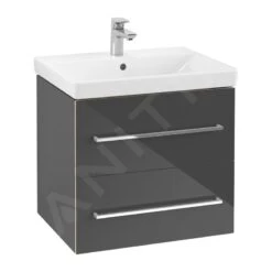 Villeroy & Boch Avento - Waschtischunterschrank, 580x514x452 Mm , 1 Auszug, Crystal Grey A88900B1