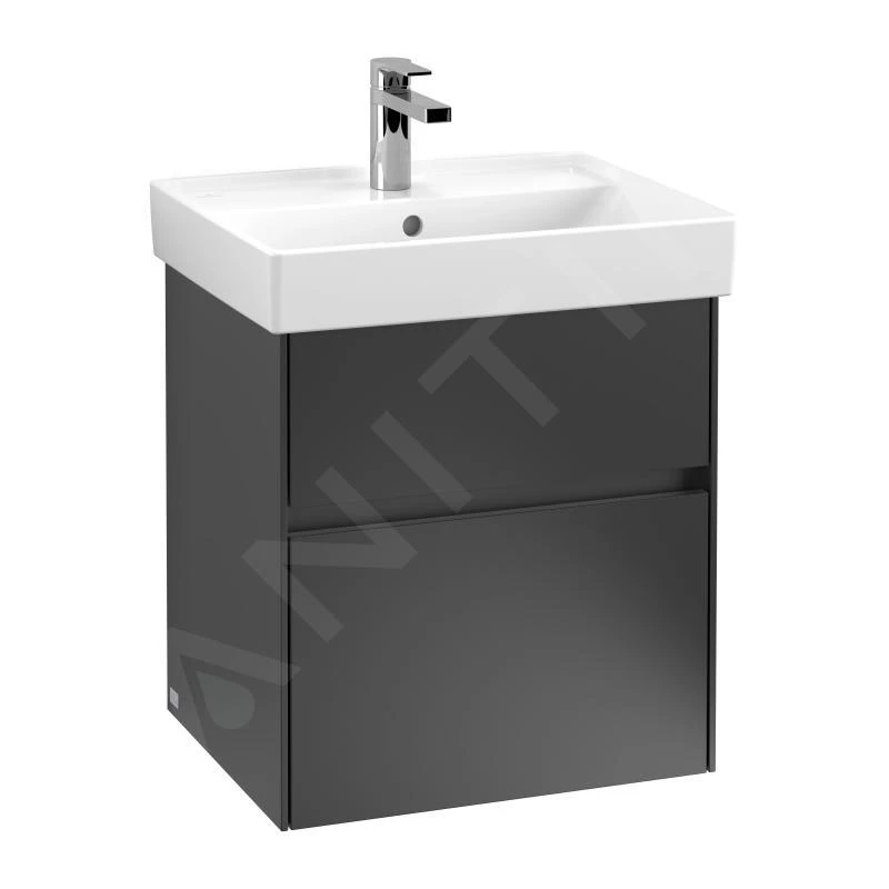 Villeroy & Boch Collaro - Waschtischunterschrank, 510x546x414 Mm, 2 Auszüge, Schwarz Matt C00700PD 3 Villeroy & Boch Collaro - Waschtischunterschrank, 510x546x414 Mm, 2 Auszüge, Schwarz Matt C00700PD