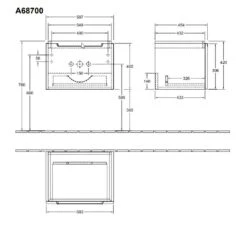 Villeroy & Boch Subway 2.0 - Waschtischunterschrank,587x420x454 Mm , 1 Auszug, Weiß Matt A68700MS 5 Villeroy & Boch Subway 2.0 - Waschtischunterschrank,587x420x454 Mm , 1 Auszug, Weiß Matt A68700MS -Villeroy & Boch 83d59f3c8f3398064a23d8e4