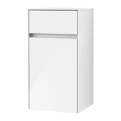 Villeroy & Boch Collaro - Seitenschrank, 404x748x349 Mm, 1 Tür, Türanschlag Rechts, Glossy White C03201DH