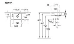 Villeroy & Boch Avento - Handwaschbecken Compact, 360x220 Mm, Ohne Überlauf, Mit Hahnloch Links, Alpinweß 43003R01 -Villeroy & Boch 8c80d39bd78f4951d4ab1625