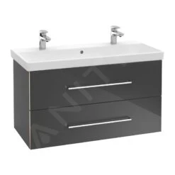 Villeroy & Boch Avento - Doppelmöbelwaschtisch 1000x470 Mm, Mit Überlauf, Mit Hahnlöchren, CeramicPlus, Stone White 4156A4RW 9 Villeroy & Boch Avento - Doppelmöbelwaschtisch 1000x470 Mm, Mit Überlauf, Mit Hahnlöchren, CeramicPlus, Stone White 4156A4RW -Villeroy & Boch 8dd007762710686d96745662 1