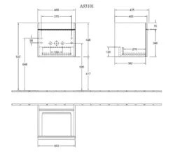 Villeroy & Boch Venticello - Waschtischunterschrank, 466x420x425 Mm, 1 Schublade, Glossy White A93101DH -Villeroy & Boch 94bca1dda82b544406977d83