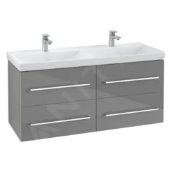 Villeroy & Boch Avento - Waschtischunterschrank, 1153x514x452 Mm, 4 Auszüge, Crystal Grey A89300B1