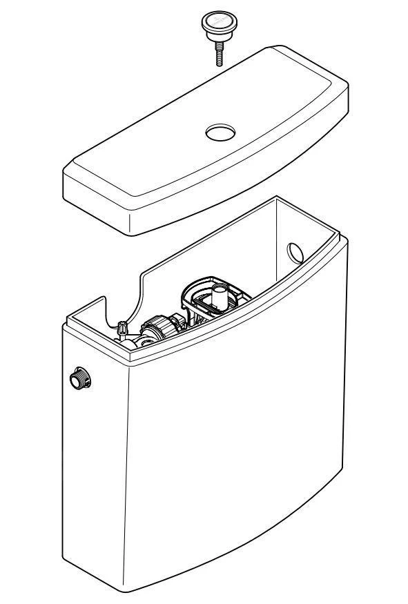 Villeroy & Boch Subway - Spülkasten Für Kombination, Hinten/seiten Zulauf, CeramicPlus, Alpinweiß 772311R1 4 Villeroy & Boch Subway - Spülkasten Für Kombination, Hinten/seiten Zulauf, CeramicPlus, Alpinweiß 772311R1 – Bild 2