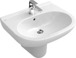 Villeroy & Boch O.novo - Waschbecken 550x450 Mm, Mit Überlauf, Hahnloch, Alpinweiß 51605501