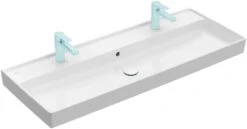 Villeroy & Boch Collaro Waschtisch 4A33C101 Weiss, Mit Hahnloch, Ohne Überlauf, 120x47cm