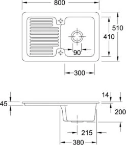 Villeroy & Boch Condor Einbauspüle 674502TR Mit Ablaufgarnitur Und Exzenterbetätigung, Timber 7 Villeroy & Boch Condor Einbauspüle 674502TR Mit Ablaufgarnitur Und Exzenterbetätigung, Timber -Villeroy & Boch Villeroy and Boch Condor Einbauspuele 674502TR mit Ablaufgarnitur und Exzenterbetaetigung Timber 2