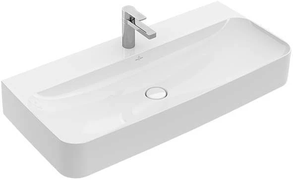 Villeroy & Boch Finion Waschtisch 41681HR1 100x47cm, Weiss, Ceramicplus, Ohne Überlauf 3 Villeroy & Boch Finion Waschtisch 41681HR1 100x47cm, Weiss, Ceramicplus, Ohne Überlauf
