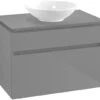 Villeroy & Boch Legato Waschtischunterschrank B57000FP 80x55x50cm, Glossy Grey -Villeroy & Boch Villeroy and Boch Legato Waschtischunterschrank B57000FP 80x55x50cm Glossy Grey